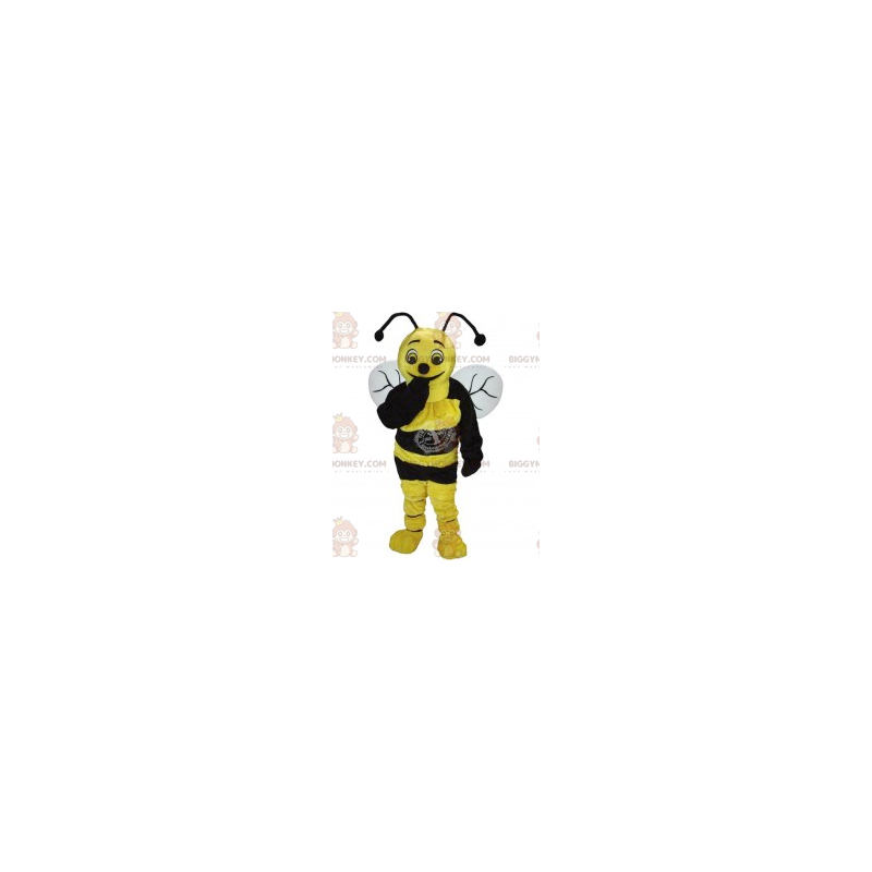 Kostým maskota žluté a černé včely BIGGYMONKEY™ –