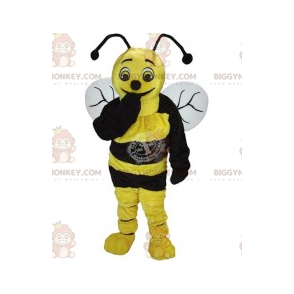 Yellow and Black Bee BIGGYMONKEY™ Mascot Costume -