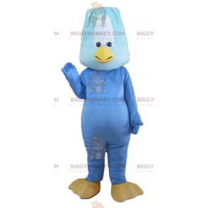 Costume de mascotte BIGGYMONKEY™ d'oiseau de poussin bleu géant