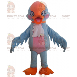 Zeer flirterig blauw oranje en roze vogel BIGGYMONKEY™