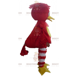 Kostium maskotka czerwono-żółto-biała kaczka BIGGYMONKEY™ -