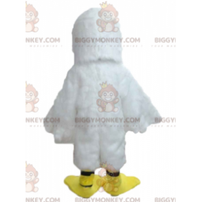 BIGGYMONKEY™ White and Yellow Gull Seagull Mascot Costume -