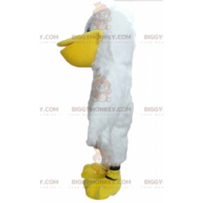 BIGGYMONKEY™ White and Yellow Gull Seagull Mascot Costume -