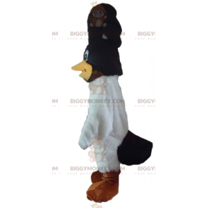 Disfraz de mascota BIGGYMONKEY™ de pájaro blanco y negro con