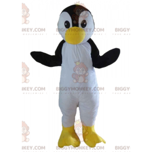 Disfraz de mascota Penguin Black White and Yellow Bird