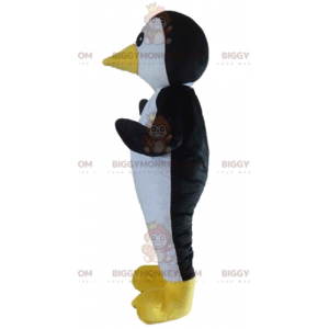 Disfraz de mascota Penguin Black White and Yellow Bird