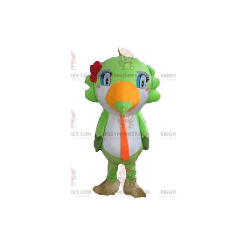 BIGGYMONKEY™ Costume mascotte pappagallo tucano arancione