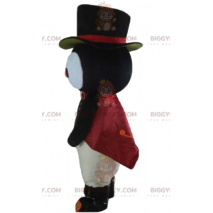 Costume de mascotte BIGGYMONKEY™ de hibou de chouette noire et