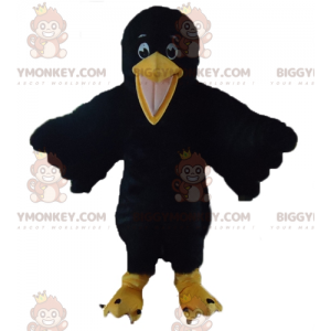 Traje de mascote gigante amarelo corvo gigante BIGGYMONKEY™ –