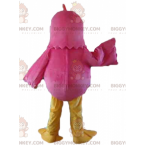 BIGGYMONKEY™ Riesenhühner-Maskottchen-Kostüm in Pink, Rot und