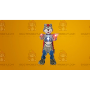 BIGGYMONKEY™ Cyborg Teddy Bear Mascot Kostym - BiggyMonkey