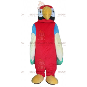 Traje de mascote de papagaio gigante multicolorido BIGGYMONKEY™