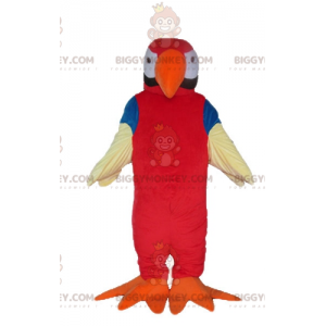 Costume da mascotte BIGGYMONKEY™ pappagallo gigante rosso