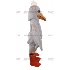 BIGGYMONKEY™ Disfraz de mascota de gaviota blanca y gaviota