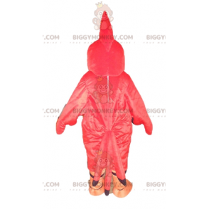 Costume de mascotte BIGGYMONKEY™ d'oiseau rouge et noir avec