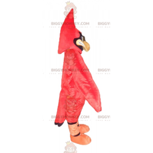 BIGGYMONKEY™ Costume da mascotte di uccello rosso e nero con