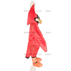 BIGGYMONKEY™ Costume da mascotte di uccello rosso e nero con