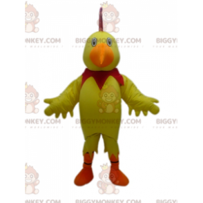 Giant Yellow Red Orange Rooster BIGGYMONKEY™ Mascot Costume –