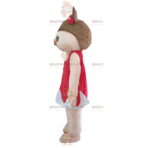 BIGGYMONKEY™ Costume da mascotte Maialino rosa e marrone in