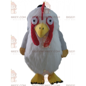 BIGGYMONKEY™ Giant Hairy Red Yellow White Hen Mascot Costume –