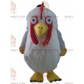 BIGGYMONKEY™ Giant Hairy Red Yellow White Hen Mascot Costume –