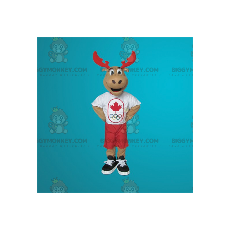 Giant Reindeer Caribou BIGGYMONKEY™ Mascot Costume –