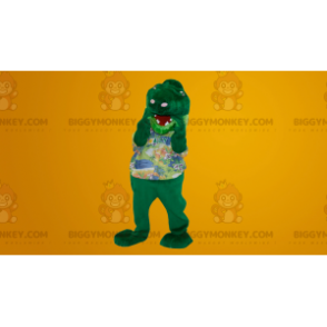 Krokodil Dinosaurus Slang BIGGYMONKEY™ Mascottekostuum -