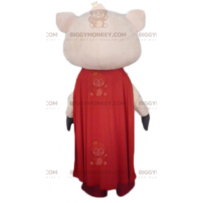 Rosa Schwein BIGGYMONKEY™ Maskottchen-Kostüm mit Hose und