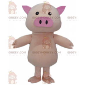 Cute and Plump Big Pink Pig BIGGYMONKEY™ Mascot Costume –