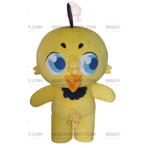 Gelber Vogel Kanarienküken BIGGYMONKEY™ Maskottchen-Kostüm -