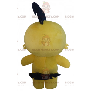 Gelber Vogel Kanarienküken BIGGYMONKEY™ Maskottchen-Kostüm -