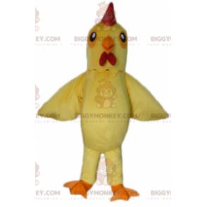 Costume da mascotte BIGGYMONKEY™ Gallo gigante giallo e gallina