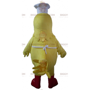 Fantasia de mascote BIGGYMONKEY™ Galinha amarela gigante com