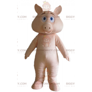 Costume de mascotte BIGGYMONKEY™ de cochon rose entièrement