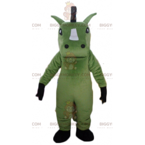 Disfraz de mascota BIGGYMONKEY™ de caballo gigante verde