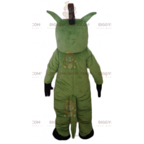 Disfraz de mascota BIGGYMONKEY™ de caballo gigante verde