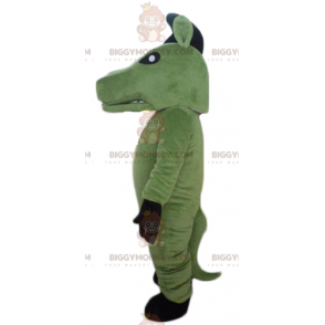 Costume de mascotte BIGGYMONKEY™ de cheval vert blanc et noir