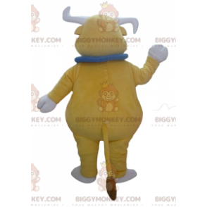 Costume de mascotte BIGGYMONKEY™ de taureau de buffle jaune