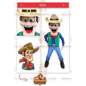 Costume mascotte BIGGYMONKEY™ da cowboy del selvaggio West -