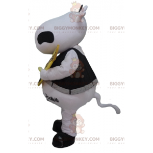 Disfraz de mascota BIGGYMONKEY™ Vaca blanca y negra con