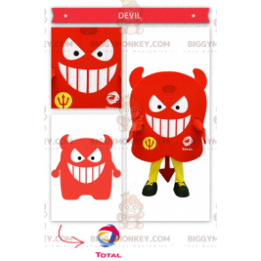 Costume de mascotte BIGGYMONKEY™ de diable tout rouge -