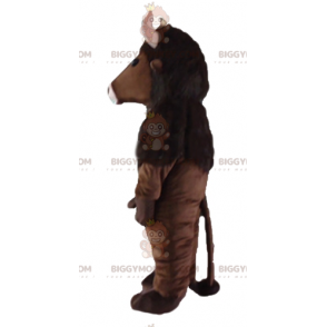 Costume de mascotte BIGGYMONKEY™ de bison marron avec des