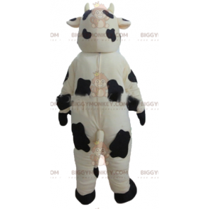 Costume de mascotte BIGGYMONKEY™ de vache blanche et noire