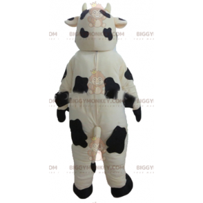 Riesige weiße und schwarze Kuh BIGGYMONKEY™ Maskottchenkostüm -