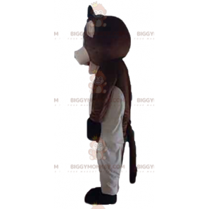 Costume de mascotte BIGGYMONKEY™ de vache marron et rose géante