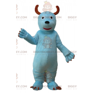 Costume mascotte BIGGYMONKEY™ cane canguro mucca blu -