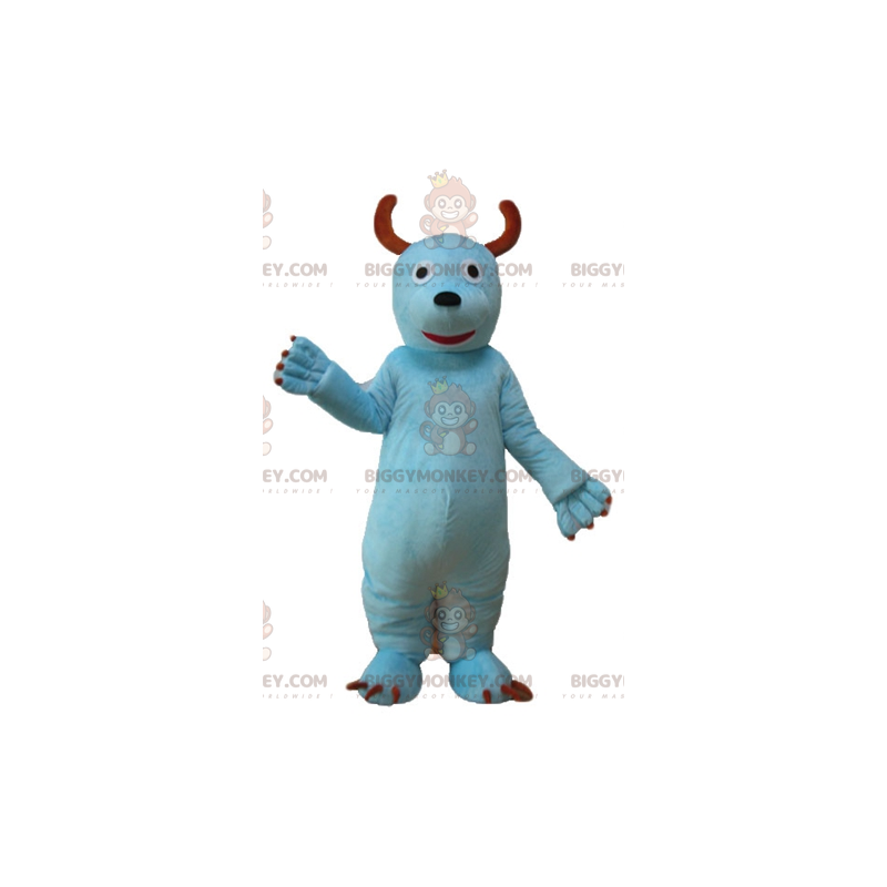 Costume mascotte BIGGYMONKEY™ cane canguro mucca blu -