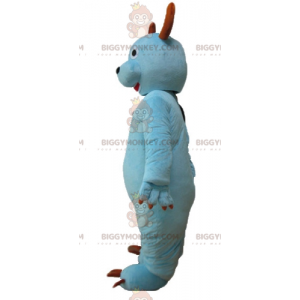 Costume mascotte BIGGYMONKEY™ cane canguro mucca blu -