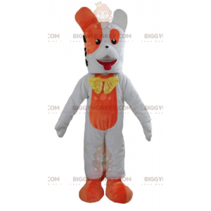 Costume mascotte BIGGYMONKEY™ cane gigante arancione e bianco -