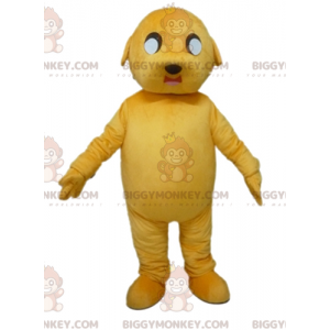 Costume de mascotte BIGGYMONKEY™ de chien jaune géant et